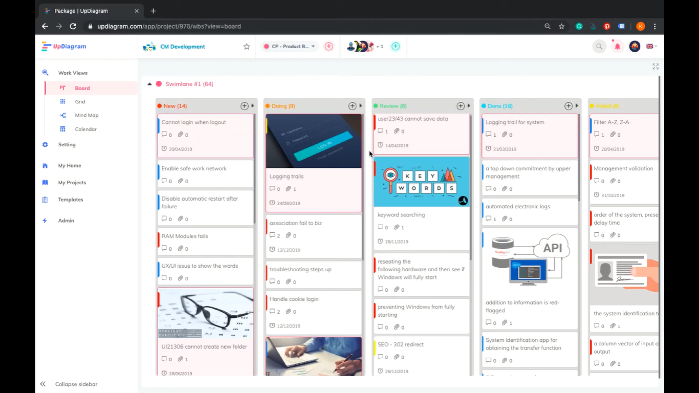 Set Up Custom Views Updiagram