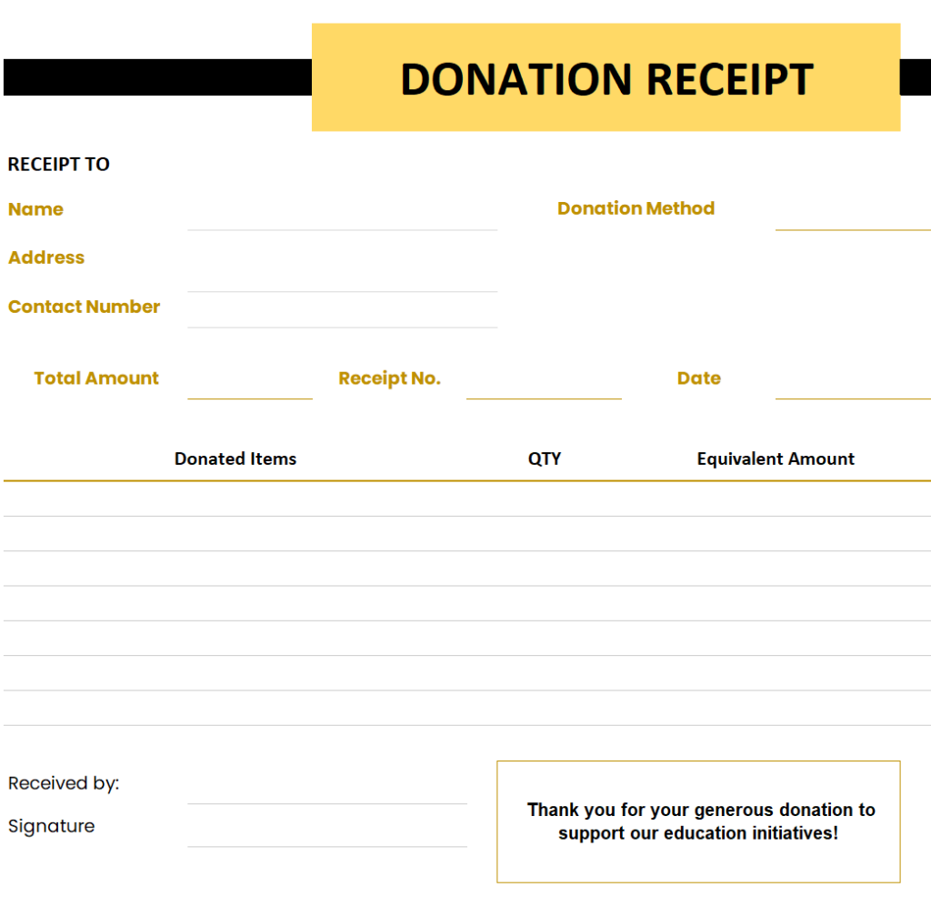 Donation Template